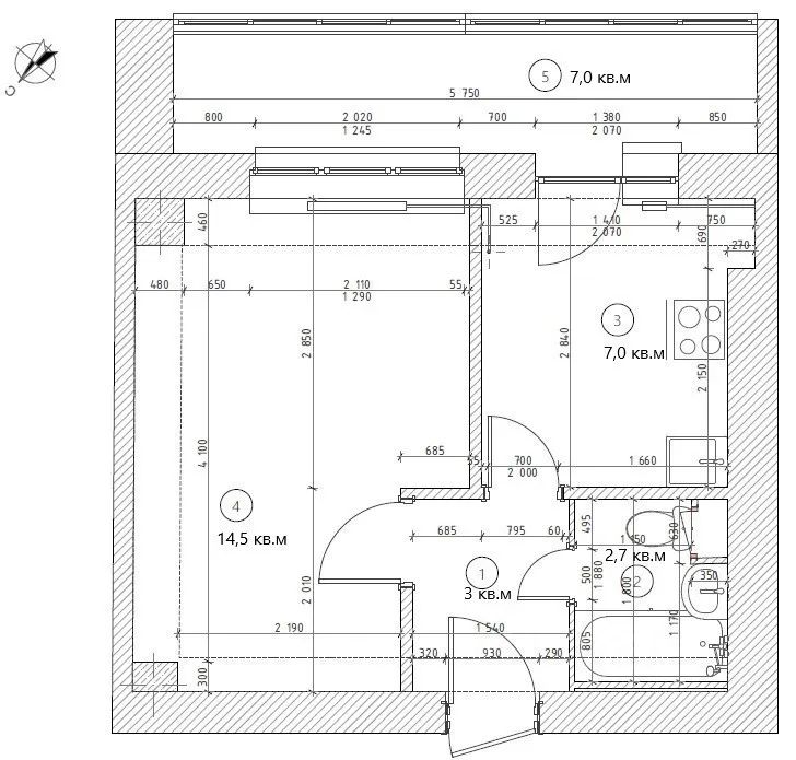 m. Frunzenskaya: Apartment, 1-rooms