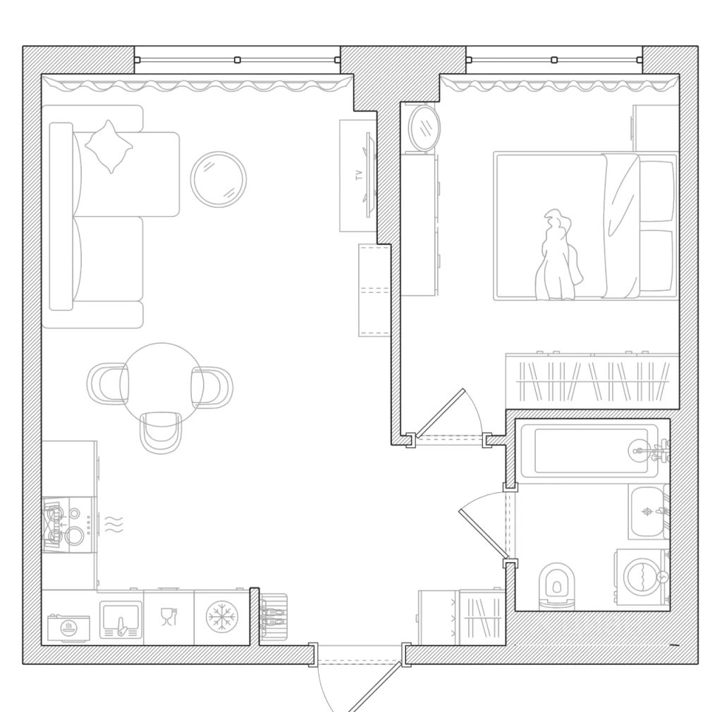 m. Ozernaya: Apartment, 1-rooms