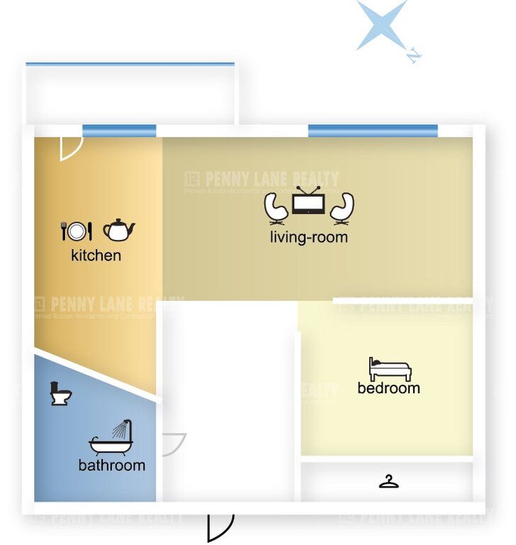 m. Novatorskaya: Apartment, 2-rooms