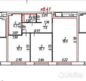 m. Bitsa: Apartment, 2-rooms