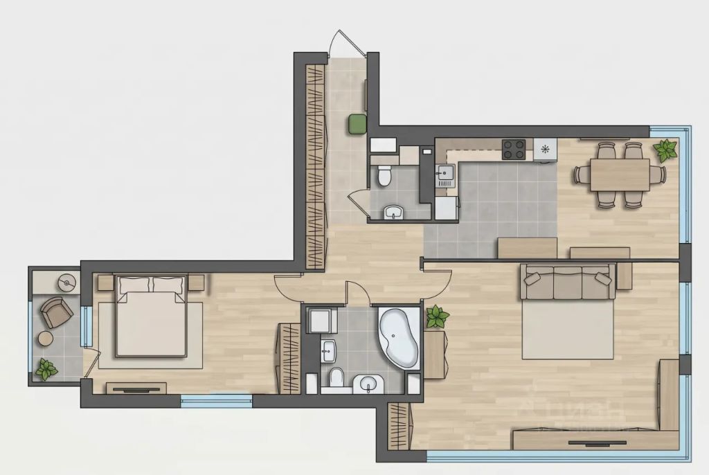 m. Medvedkovo: Apartment, 2-rooms