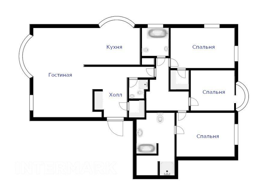 m. Barrikadnaya: Apartment, 4-rooms