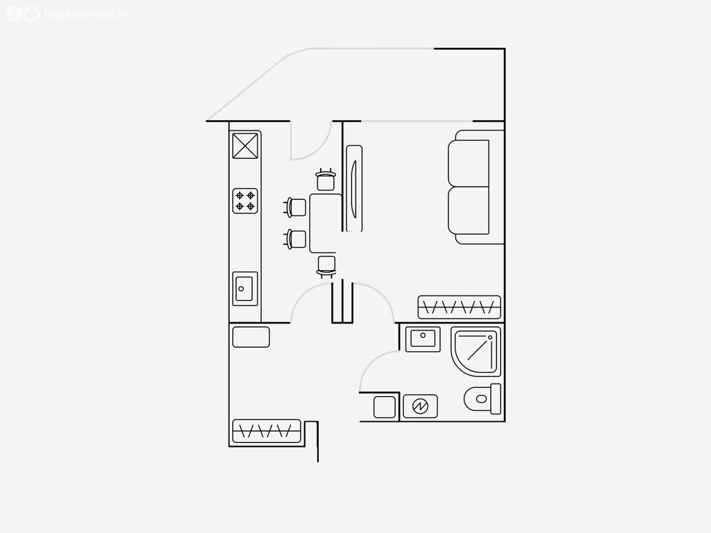 m. Moskva Tovarnaya: Apartment, 1-rooms