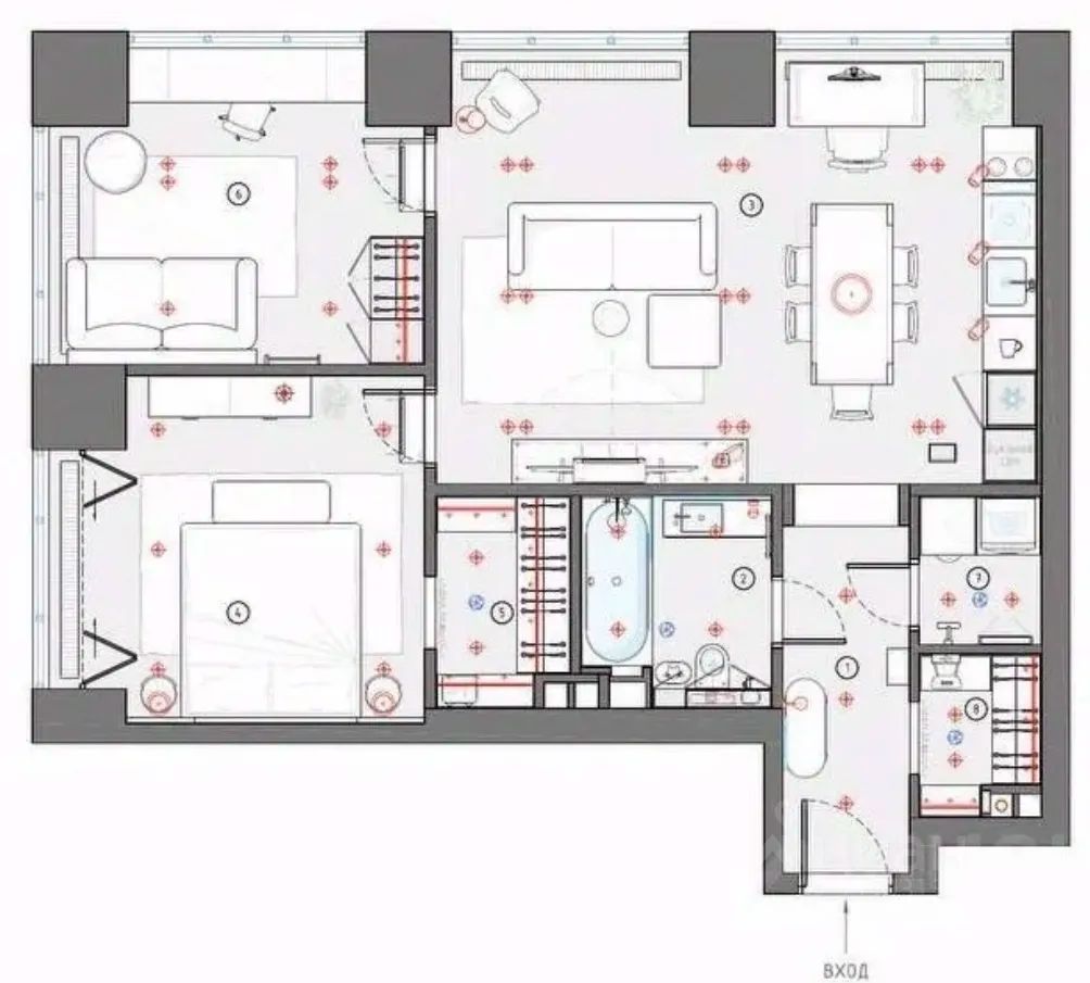 m. Studencheskaya: Apartment, 3-rooms