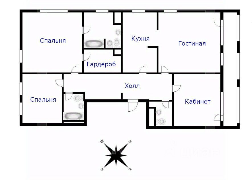 m. Frunzenskaya: Apartment, 4-rooms