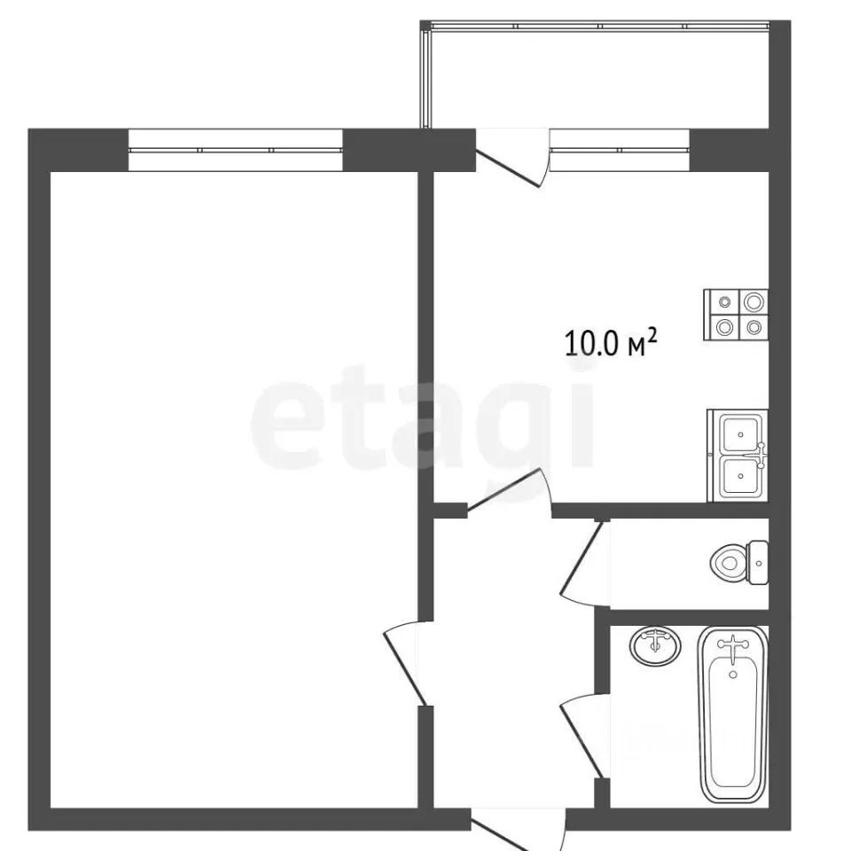 m. Ippodrom: Apartment, 1-rooms
