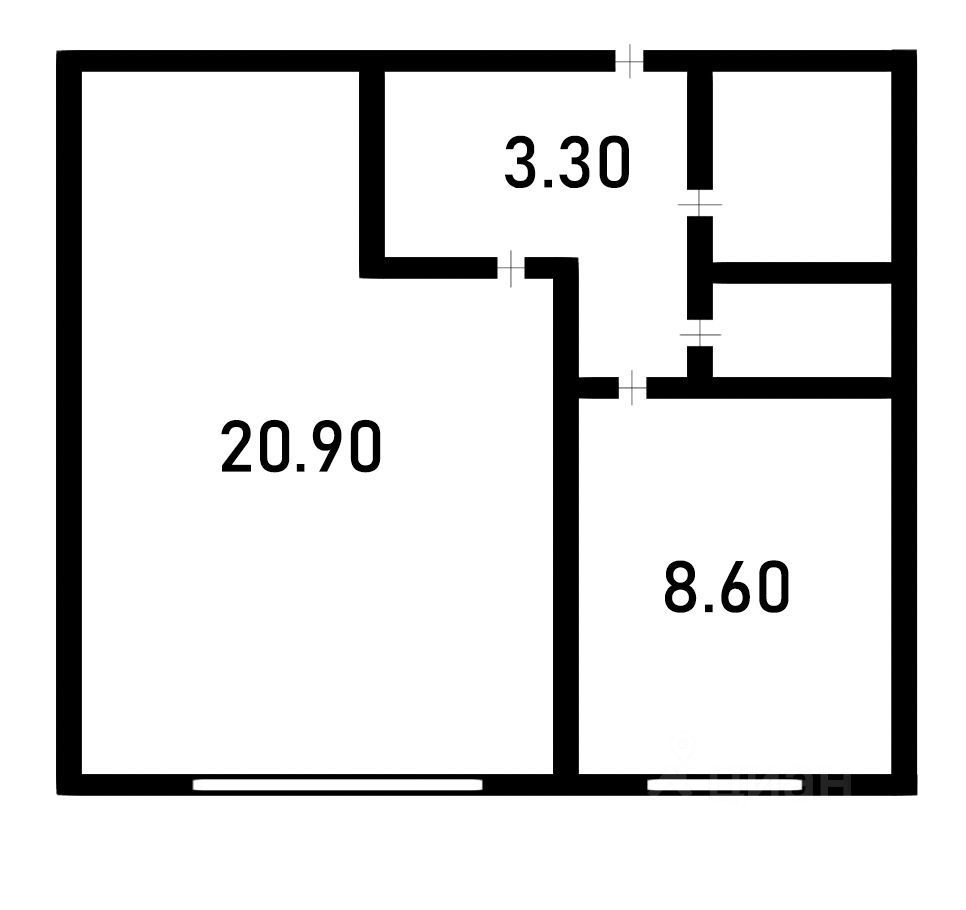 m. Maryina Roscha: Apartment, 1-rooms