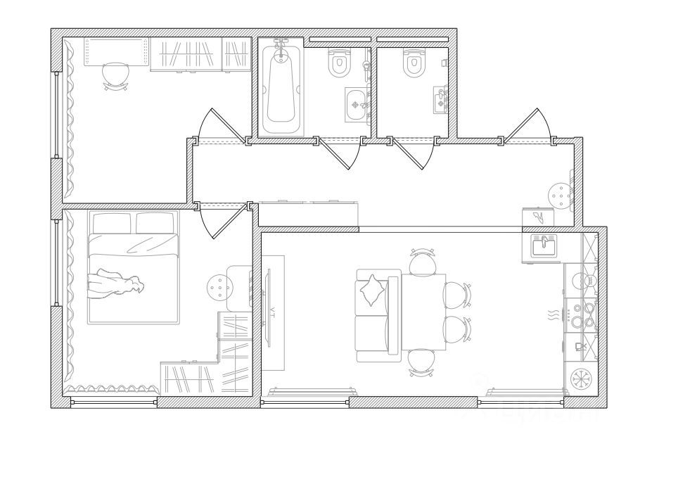 m. Dmitrovskaya: Apartment, 2-rooms
