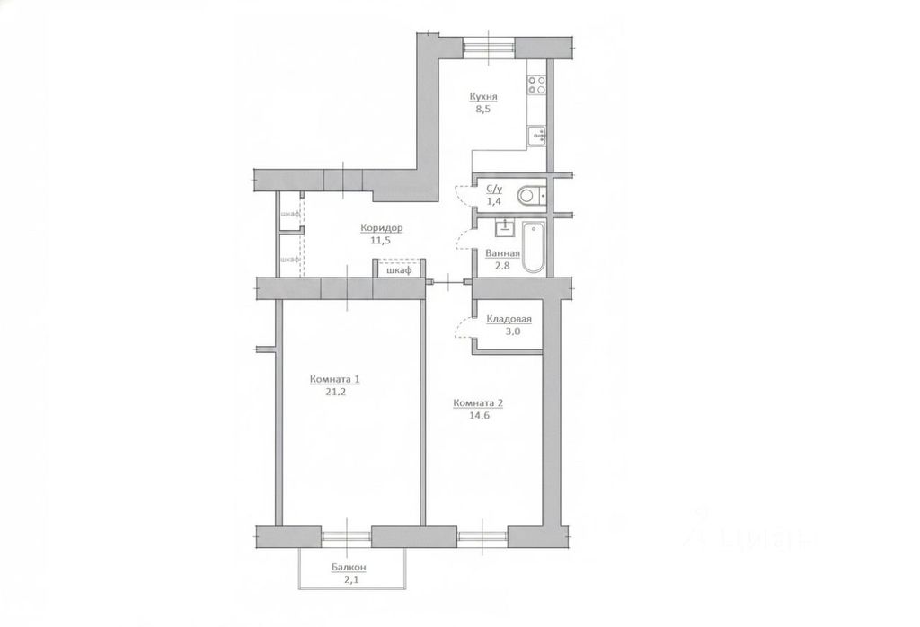 m. Bagrationovskaya: Apartment, 2-rooms