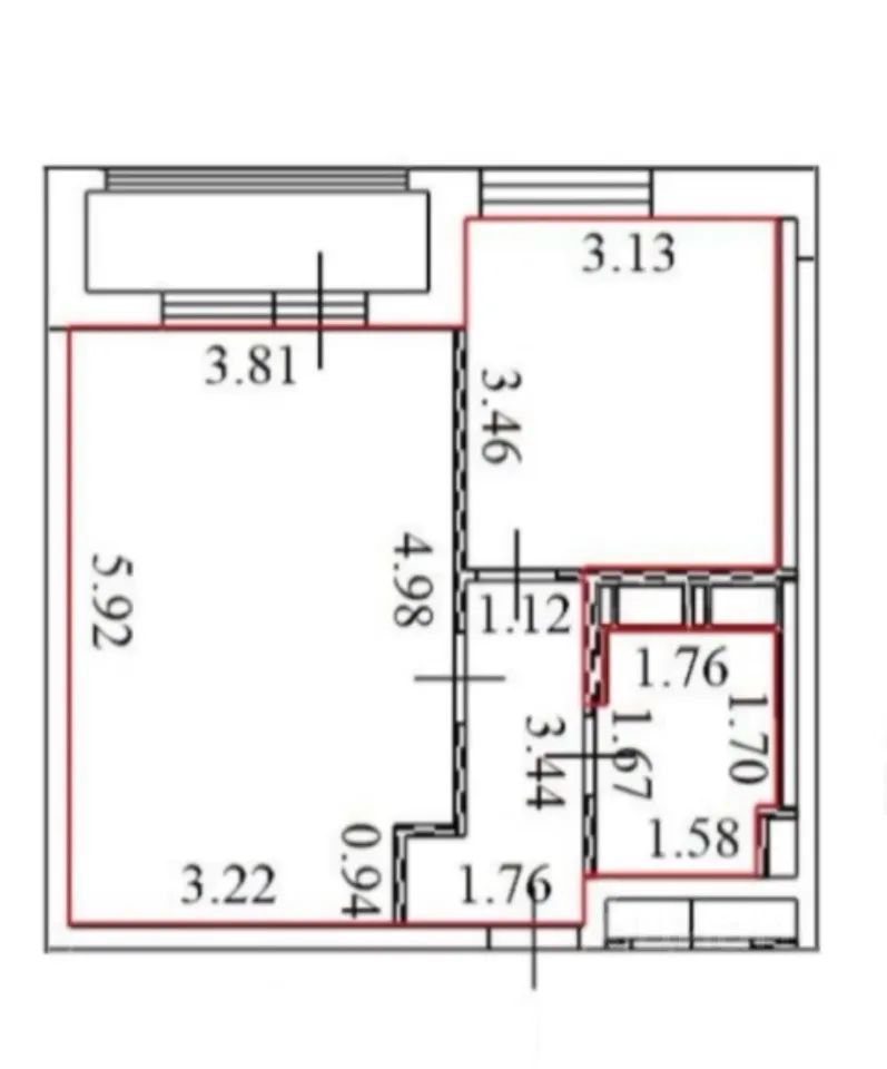 m. Maryina Roscha: Apartment, 1-rooms
