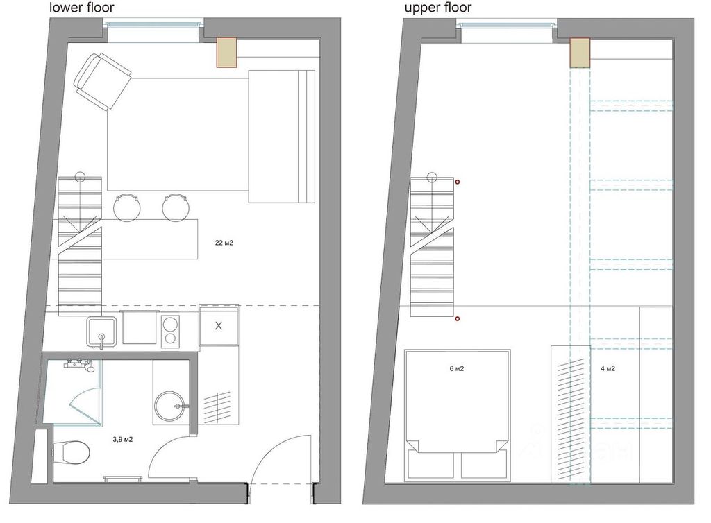 m. Baumanskaya: Apartment, 1-rooms