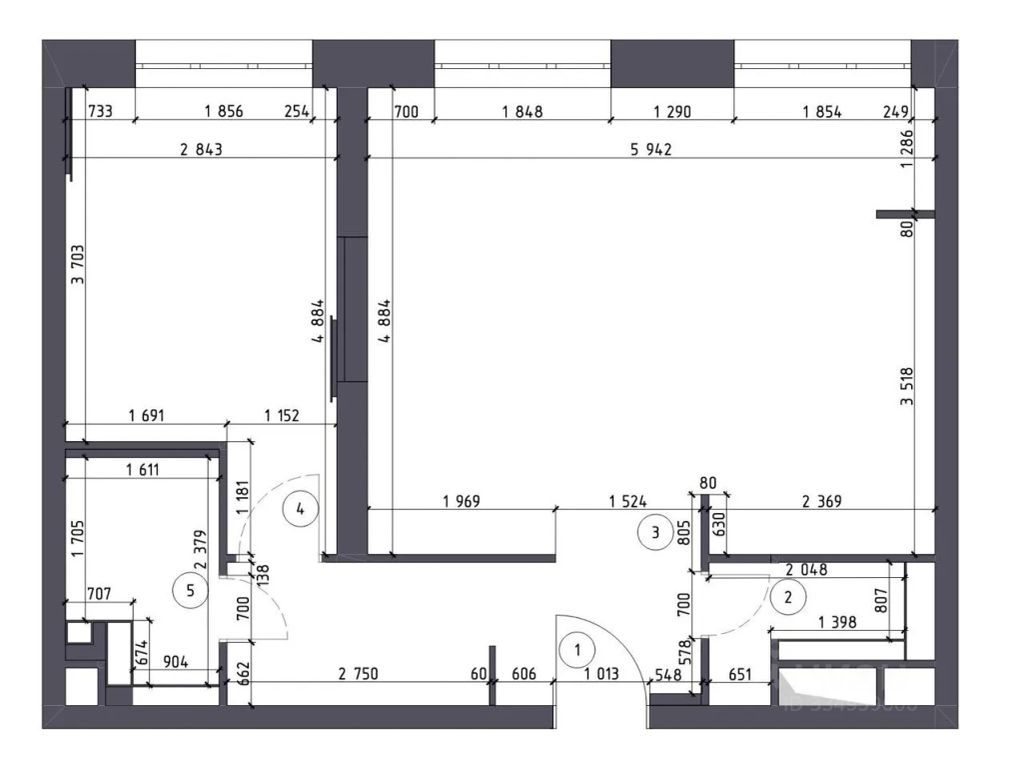 m. Khoroshevo: Apartment, 2-rooms