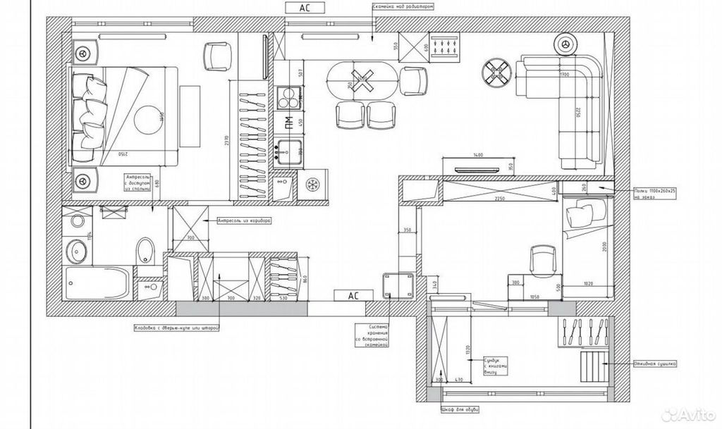 m. Nagatinsky Zaton: Apartment, 2-rooms