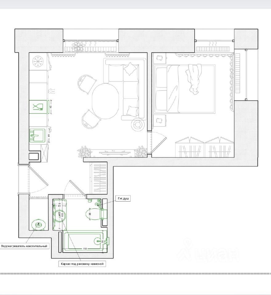 m. Ugreshskaya: Apartment, 1-rooms
