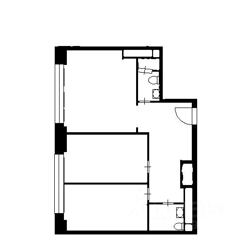 m. Bagrationovskaya: Apartment, 3-rooms