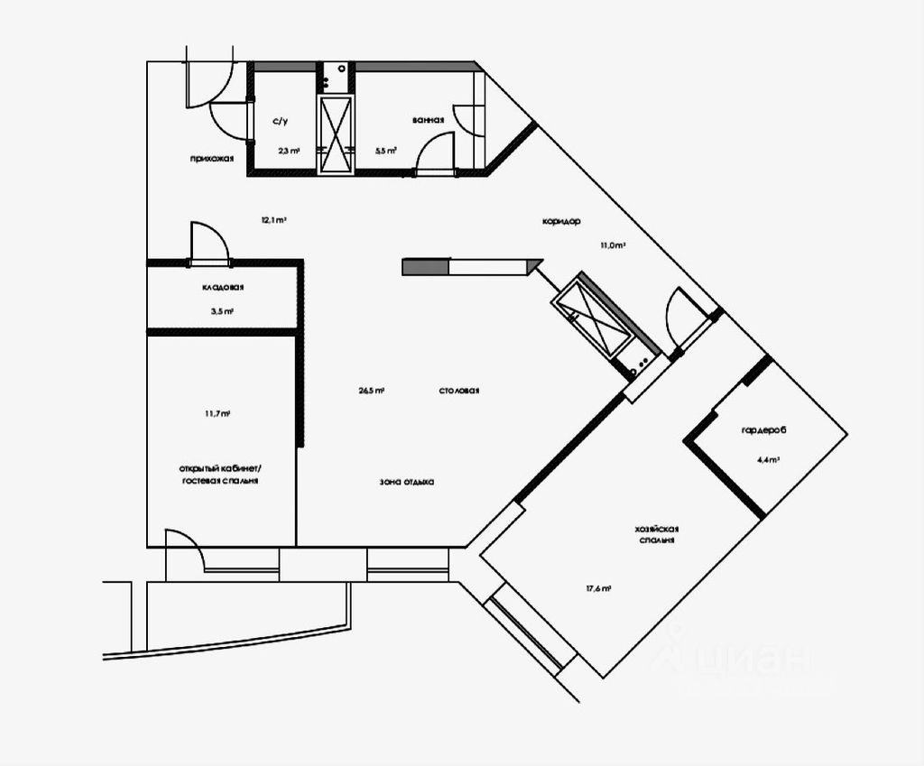 m. Yugo-Zapadnaya: Apartment, 2-rooms