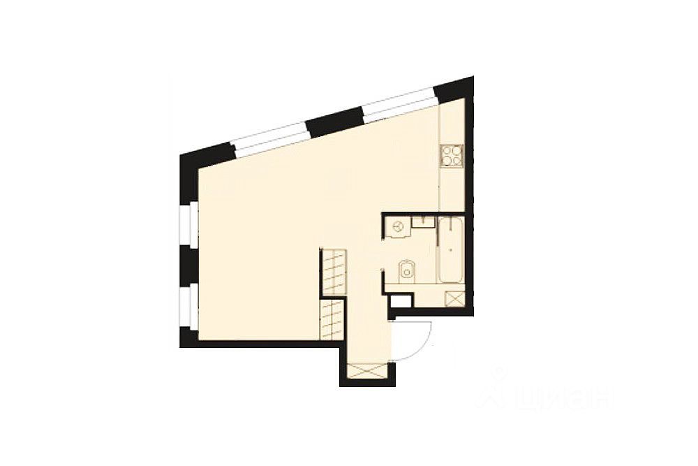 m. Nagatinskaya: Apartment, 1-rooms