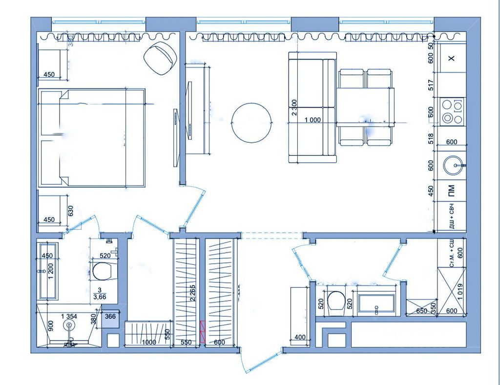 m. Zorge: Apartment, 2-rooms