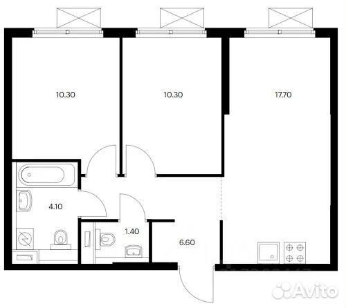 m. Aminyevskaya: Apartment, 2-rooms