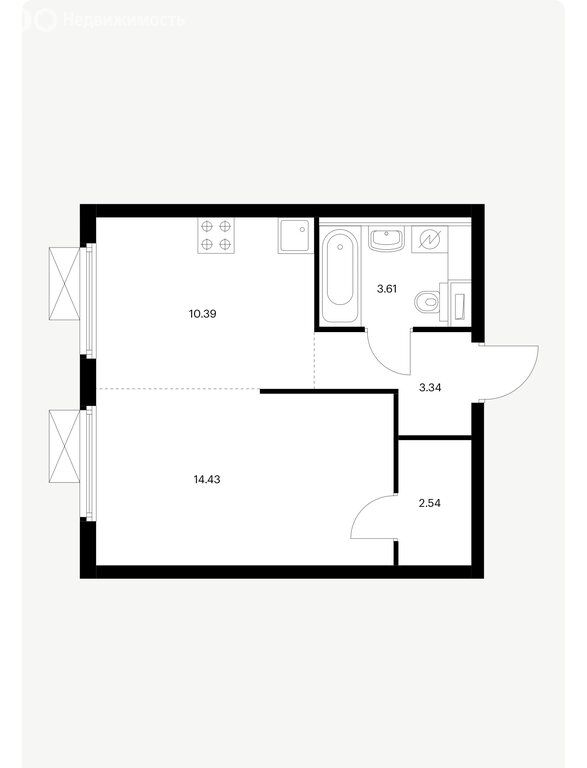 m. Volgogradsky prospekt: Apartment, 1-rooms