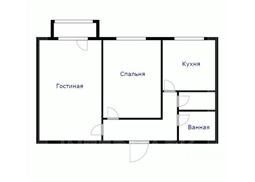 m. Universitet: Apartment, 2-rooms