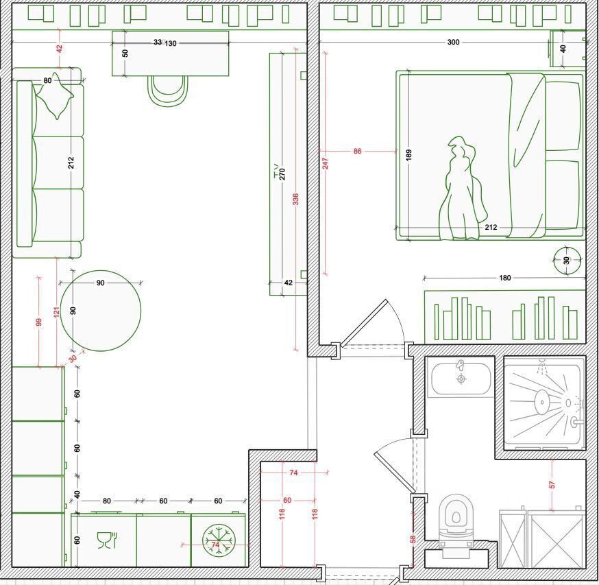 m. Tulskaya: Apartment, 2-rooms
