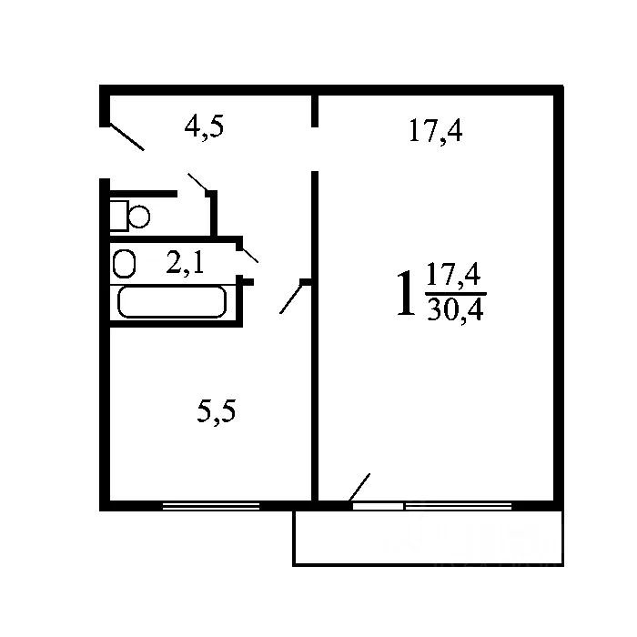 m. Alekseevskaya: Apartment, 1-rooms