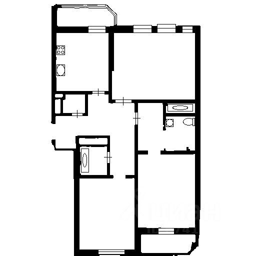 m. Tulskaya: Apartment, 3-rooms