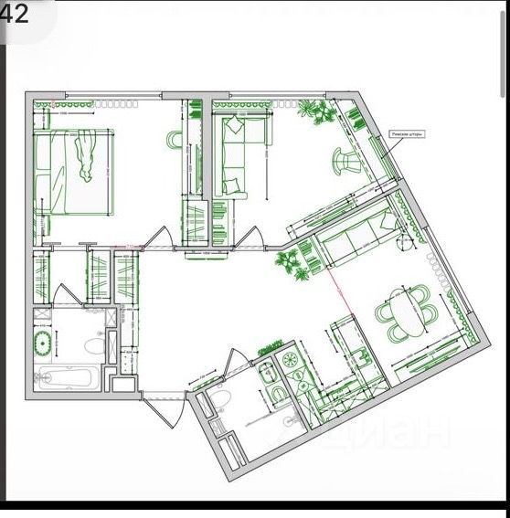 m. Avtozavodskaya: Apartment, 3-rooms