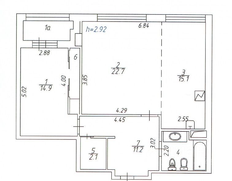m. Davydkovo: Apartment, 2-rooms