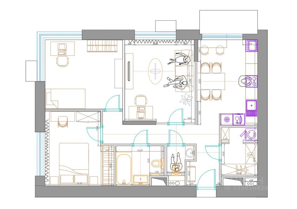 m. Lukhmanovskaya: Apartment, 3-rooms