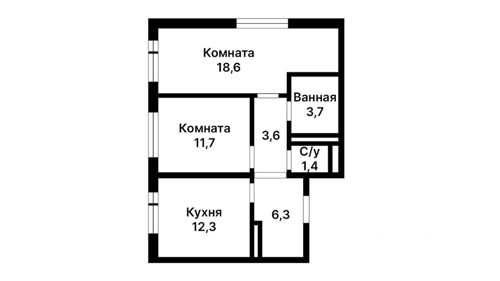 m. Kotelniki: Apartment, 2-rooms