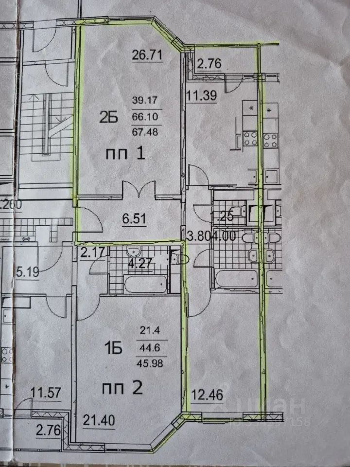 m. Bakovka: Apartment, 2-rooms