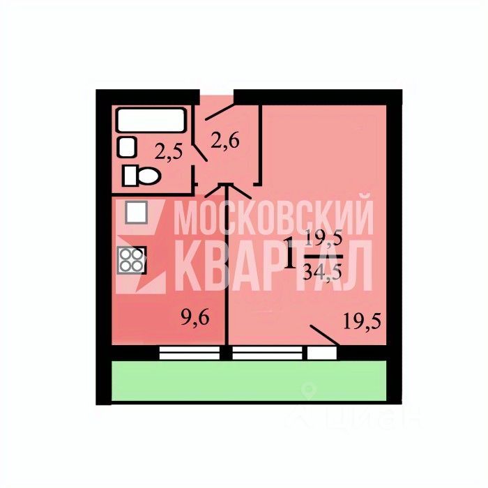 m. Tulskaya: Apartment, 1-rooms