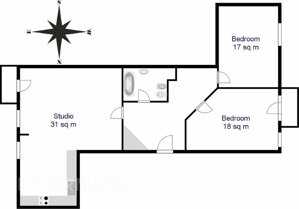 m. Polyanka: Apartment, 3-rooms
