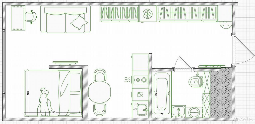m. Maryina Roscha: Apartment, studio
