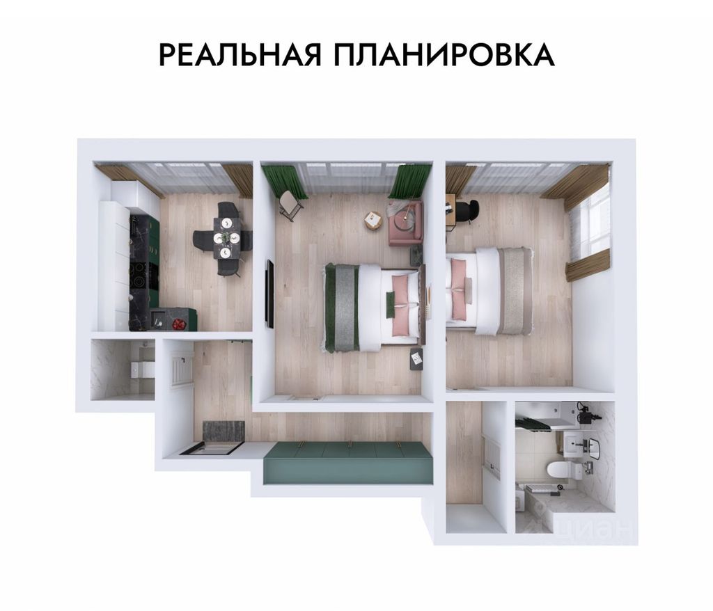 m. Nagornaya: Apartment, 2-rooms