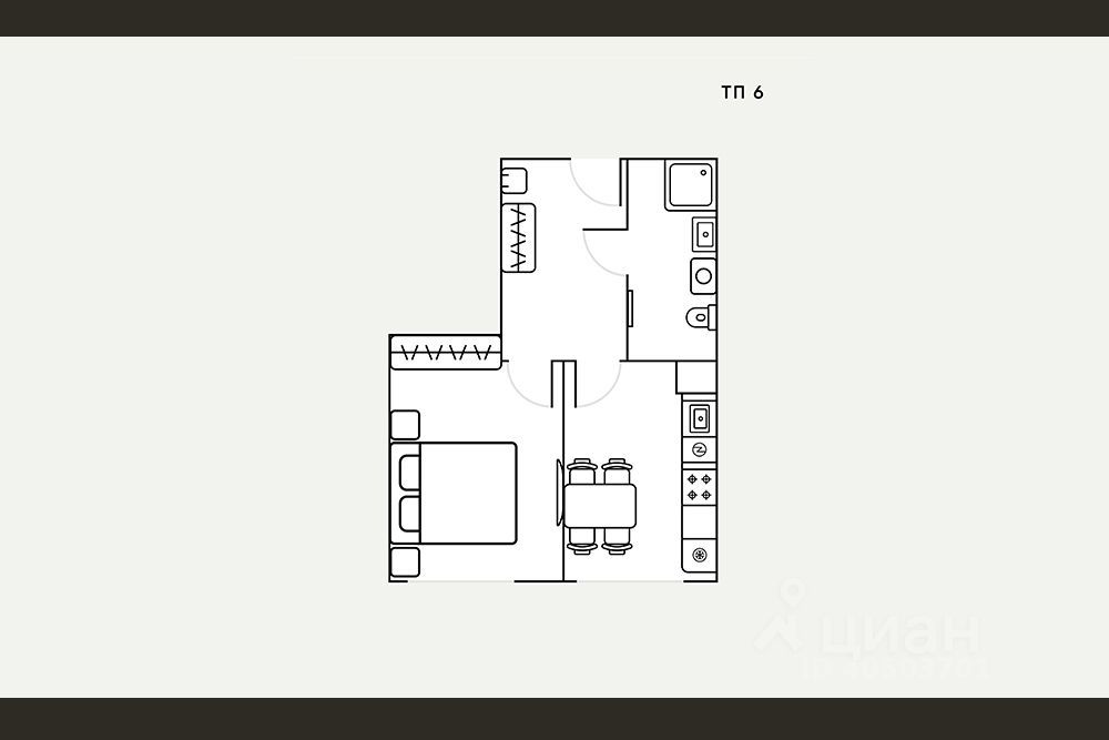 m. Shelepikha: Apartment, 1-rooms
