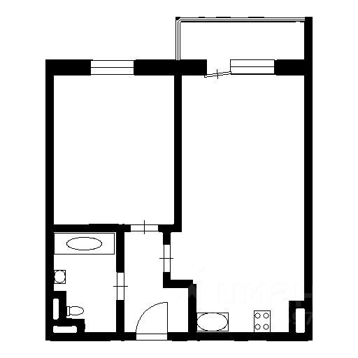 m. Molzhaninovo: Apartment, 1-rooms