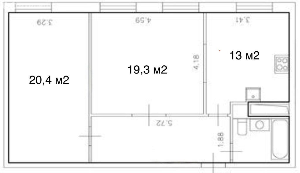 m. Botanichesky sad: Apartment, 2-rooms