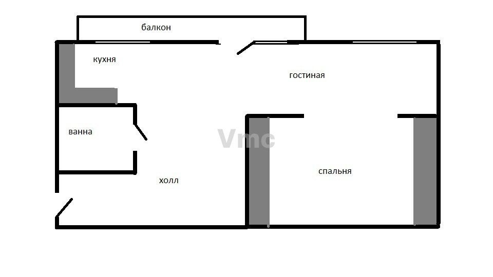 m. Tverskaya: Apartment, 2-rooms