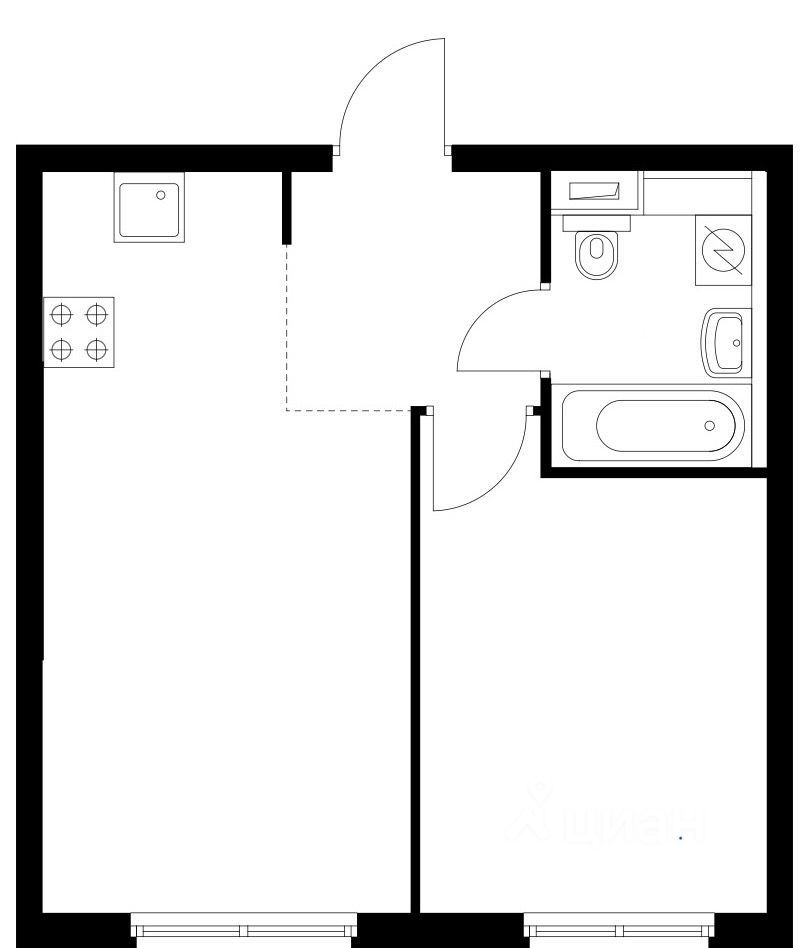 m. Butyrskaya : Apartment, 1-rooms