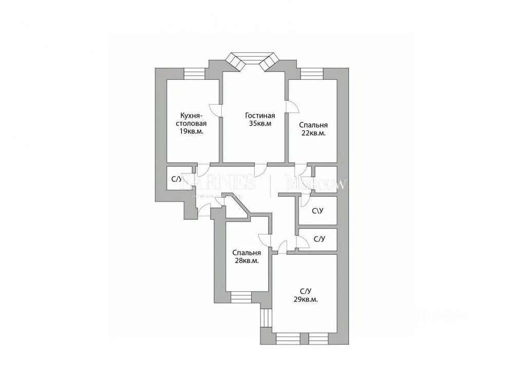 m. Kropotkinskaya: Apartment, 4-rooms