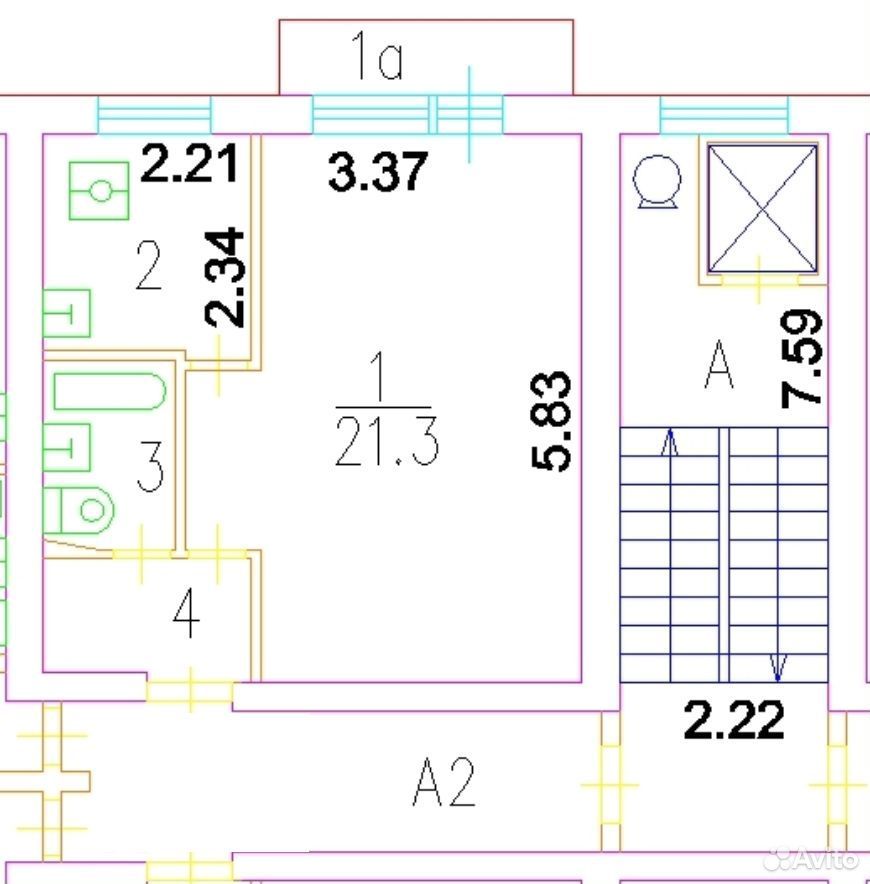 m. Dinamo: Apartment, 1-rooms