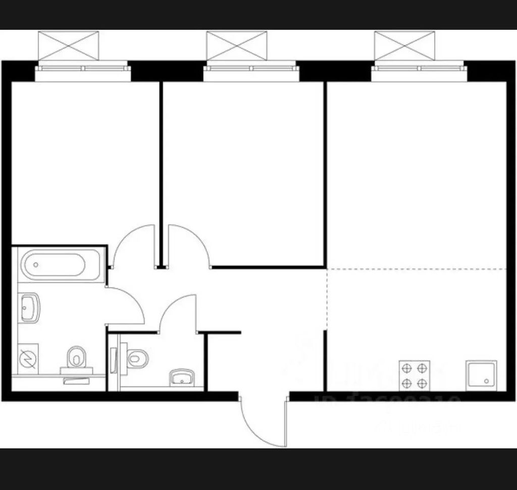m. Kotelniki: Apartment, 2-rooms