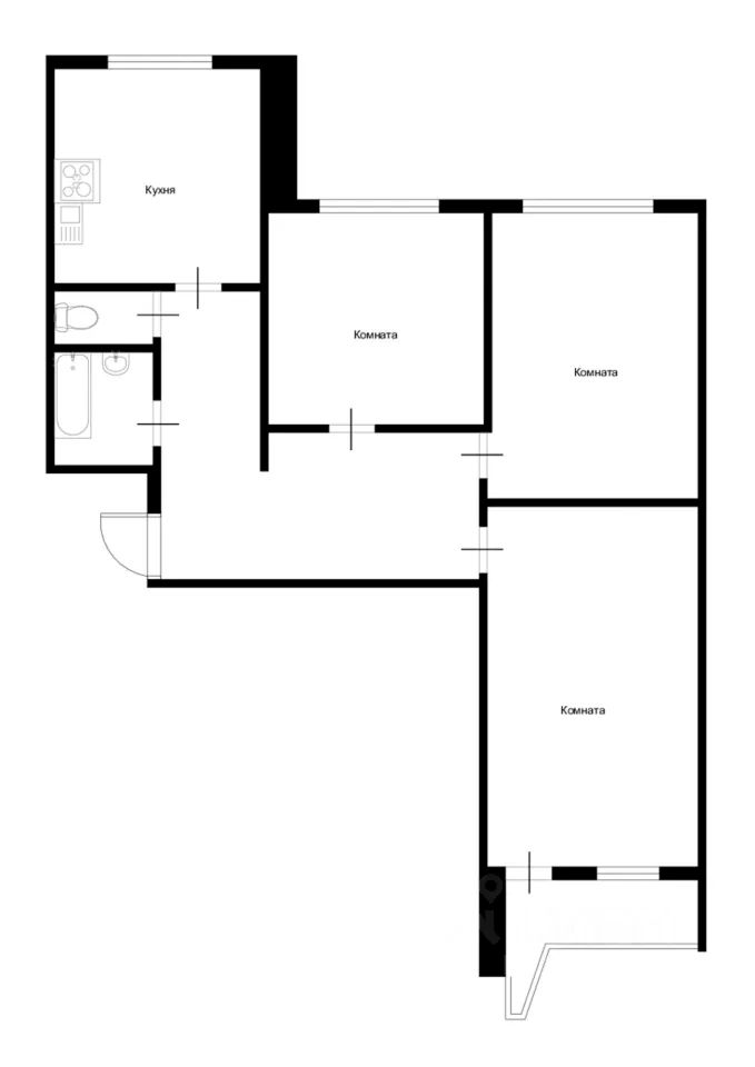 m. Schelkovskaya: Apartment, 3-rooms