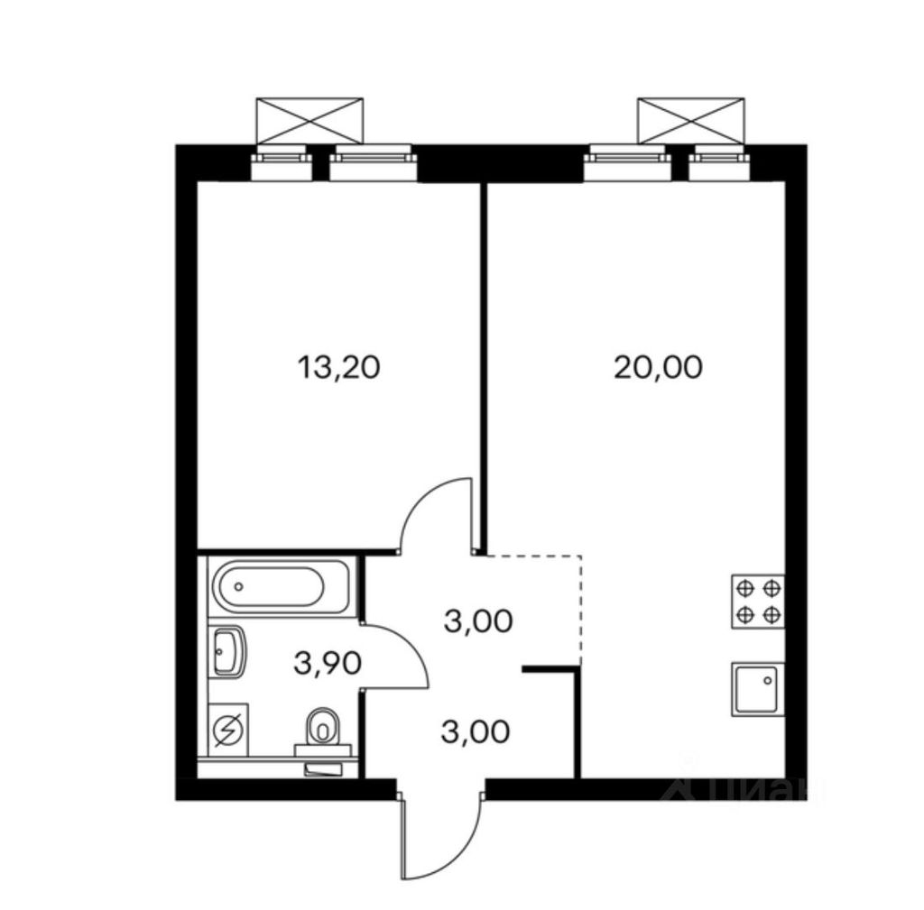m. Kotelniki: Apartment, 1-rooms