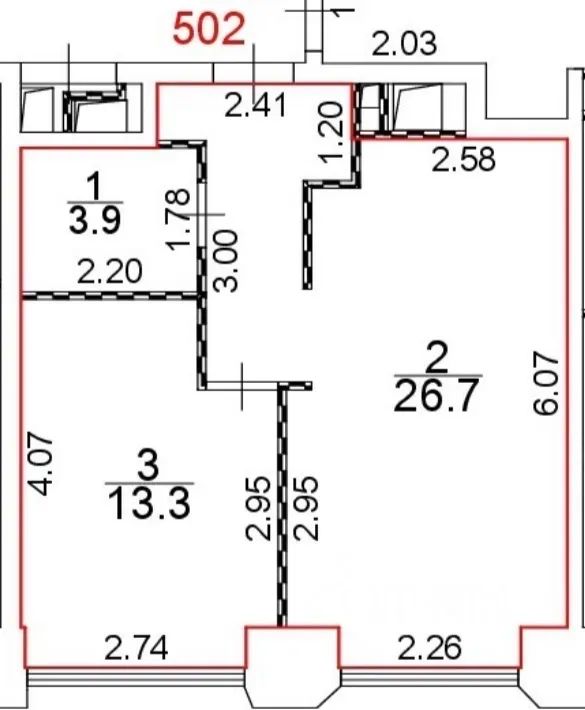 m. Petrovsko-Razumovskaya: Apartment, 2-rooms
