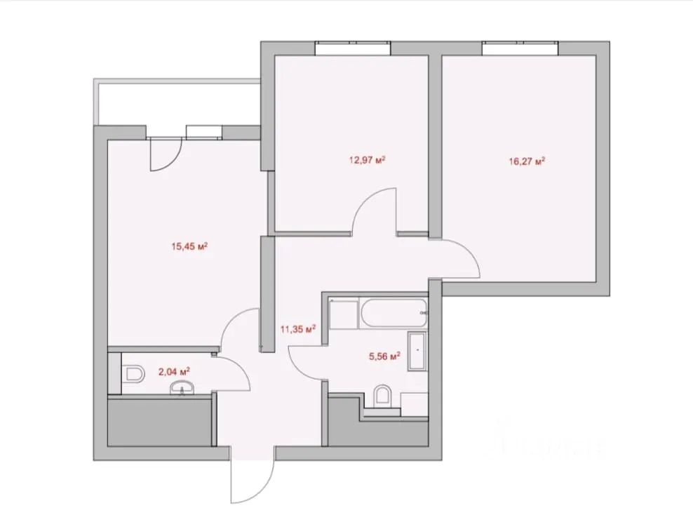 m. Rechnoy vokzal: Apartment, 2-rooms