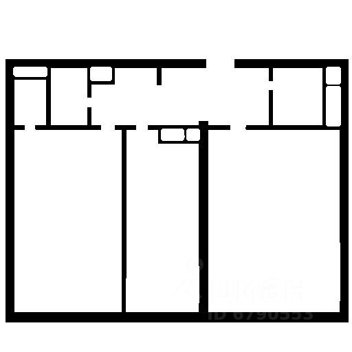 m. Zyuzino: Apartment, 2-rooms